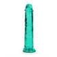 REALROCK 18 cm Straight Dildo - Turquoise - Turquoise 18 cm (7'') Dong