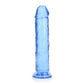 REALROCK 20 cm Straight Dildo - Blue - Blue 20 cm (8'') Dong
