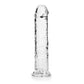 REALROCK 20 cm Straight Dildo - Transparent - Clear 20 cm (8'') Dong