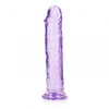 REALROCK 25 cm Straight Dildo - Purple - Purple 25 cm (10'') Dong