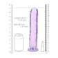 REALROCK 28 cm Straight Dildo - Purple - Purple 28 cm (10'') Dong