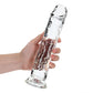 REALROCK 28 cm Straight Dildo - Transparent - Clear 28 cm (10'') Dong