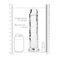 REALROCK 28 cm Straight Dildo - Transparent - Clear 28 cm (10'') Dong