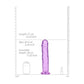 REALROCK 31 cm Straight Dildo - Purple - Purple 31 cm (11'') Dong