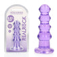 REALROCK 14 cm Curvy Anal Plug - Purple - Purple 14 cm (4.5'') Butt Plug