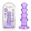 REALROCK 14 cm Curvy Anal Plug - Purple - Purple 14 cm (4.5'') Butt Plug