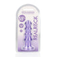 REALROCK 14 cm Curvy Anal Plug - Purple - Purple 14 cm (4.5'') Butt Plug