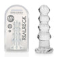 REALROCK 14 cm Curvy Anal Plug - Transparent - Clear 14 cm (4.5'') Butt Plug
