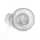 REALROCK 14 cm Curvy Anal Plug - Transparent - Clear 14 cm (4.5'') Butt Plug