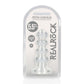 REALROCK 14 cm Curvy Anal Plug - Transparent - Clear 14 cm (4.5'') Butt Plug