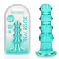 REALROCK 14 cm Curvy Anal Plug - Turquoise - Turquoise 14 cm (4.5'') Butt Plug