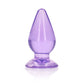 REALROCK 9 cm Anal Plug - Purple - Purple 9 cm (3.5'') Butt Plug