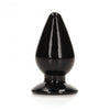 REALROCK 11.5 cm Anal Plug - Black - Black 11.5 cm (4.5'') Butt Plug
