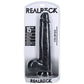 REALROCK 38cm Extra Long Dildo with Balls - Black - Black 38 cm (15'') Extra Long Dong