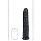 REALROCK 33cm Extra Long Dildo - Black - Black 33 cm (13'') Extra Long Dong