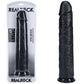 REALROCK 38cm Extra Long Dildo - Black - Black 38 cm (15'') Extra Long Dong