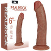 REALROCK 15cm Vibrating Cock - Tan - Tan 15.2 cm (6'') USB Rechargeable Vibrating Dong
