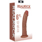 REALROCK 15cm Vibrating Cock - Tan - Tan 15.2 cm (6'') USB Rechargeable Vibrating Dong