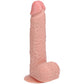 REALROCK 18cm Vibrating Cock + Balls - Flesh - Flesh 17.8 cm (7'') USB Rechargeable Vibrating Dong