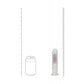 REALROCK 6'' No Balls Wireless Rechargeable LED Vibrating Dong - Clear with LED 16.5 cm USB Rechargeable Vibrating Dong with Remote