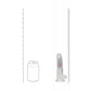 REALROCK 6'' with Balls Wireless Rechargeable LED Vibrating Dong - Clear with LED 16.2 cm USB Rechargeable Vibrating Dong with Remote