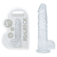 REALROCK 5'' Crystal Clear Dildo with Balls - Clear - Clear 14.7 cm Dong