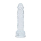 REALROCK 5'' Crystal Clear Dildo with Balls - Clear - Clear 14.7 cm Dong