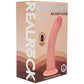 REALROCK Dual Density Silicone 7'' Curved Dildo - Flesh - Flesh 18.5 cm Dildo