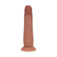 REALROCK Dual Density 8'' Sliding Skin Silicone Dildo - Tan - Tan 20.5 cm Sliding Skin Dildo