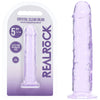REALROCK Realistic 5'' Dildo - Purple - Purple 12.7 cm Dildo