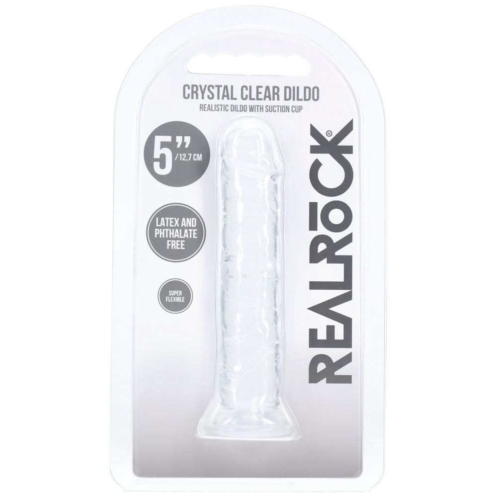REALROCK Realistic 5'' Dildo - Clear - Clear 12.7 cm Dildo