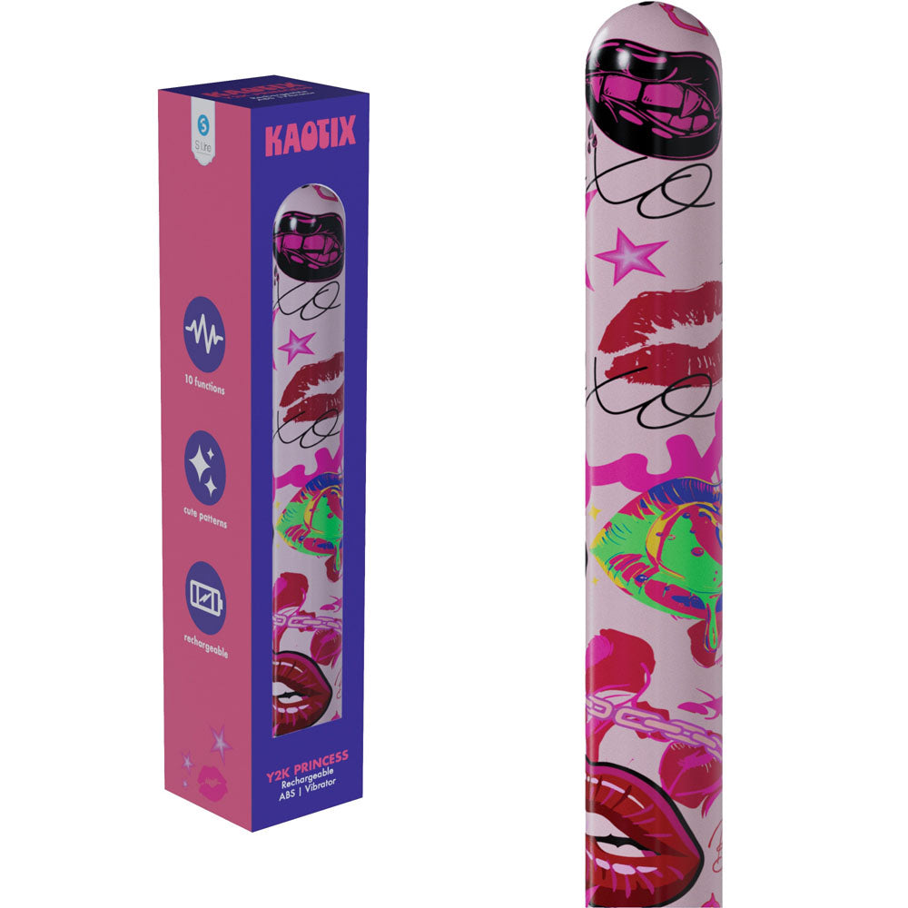 S-LINE Kaotix Y2K Princess - Powder Pink 17.8 cm USB Rechargeable Vibrator