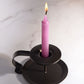 LaCire Drip Pillar Candles - Violet - Violet Drip Candles - Set of 3
