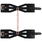 Sex & Mischief Brat Handcuffs - Black/Rose Gold Restraints