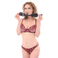 Sex & Mischief Brat Ball Gag - Black/Rose Gold Mouth Restraint
