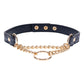 Sex & Mischief Cougar Day Collar - Navy Blue/Gold Collar