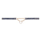 Sex & Mischief Cougar Day Collar - Navy Blue/Gold Collar