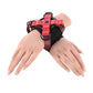 S&M Exs & Ohs Cross Cuffs - Red/Black Restraints
