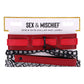 S&M Exs & Ohs Collar and Leash - Red Neck Restraint