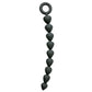 Sex & Mischief Silicone Anal Beads - Black - Black 22.9 cm Anal Beads