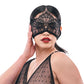 S&M Veiled Vision Lace Blindfold - Black Lace Blindfold