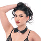 Sex & Mischief Heartbound Lace Day Collar - Black Submission Collar