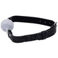 Sex & Mischief Lace Silicone Breathable Ball Gag - Black/Grey Mouth Restraint