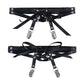 Sex & Mischief Laced Up Garters - Black Garters