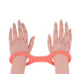 Sex & Mischief Peaches n CreaMe Small Silicone Cuffs - Peach Silicone Restraints