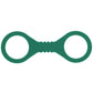 Sex & Mischief Indica Small Silicone Cuffs - Green Small Restraints