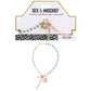 Sex & Mischief Indica Crystal Day Collar - Gold/Emerald Lockable Collar