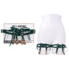 Sex & Mischief Indica Laced Up Garters - Green/Gold Garters - Set of 2