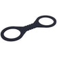 Sex & Mischief Shadow Small Silicone Cuffs - Black Small Restraints