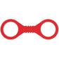 Sex & Mischief Amor Small Silicone Cuffs - Red Small Restraints